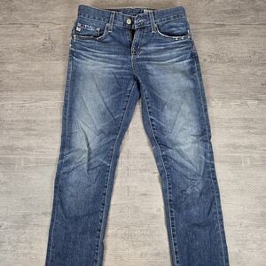 AG Adriano Goldschmied Ex-Boyfriend Slim Jeans Women 24R Distressed Slouchy Prem